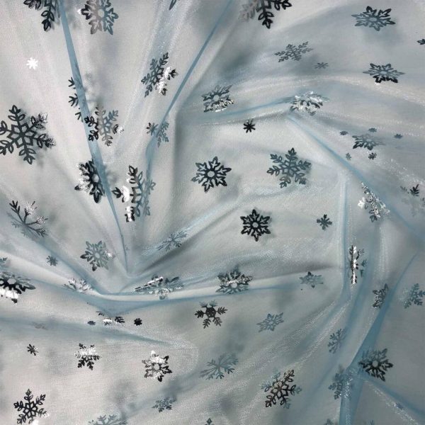 Snowflake Foil - Polyester Organza (2411) - Image 2