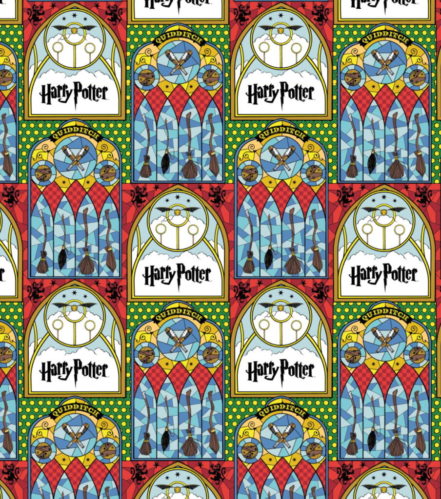 Stained Glass - Harry Potter - Cotton Prints (23800141)