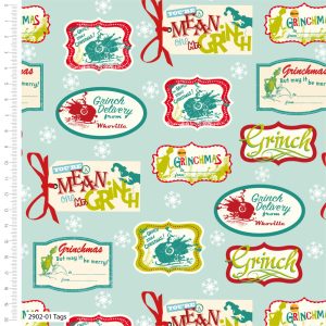 The Grinch Christmas - Dr Seuss - Cotton Print (2902-01)