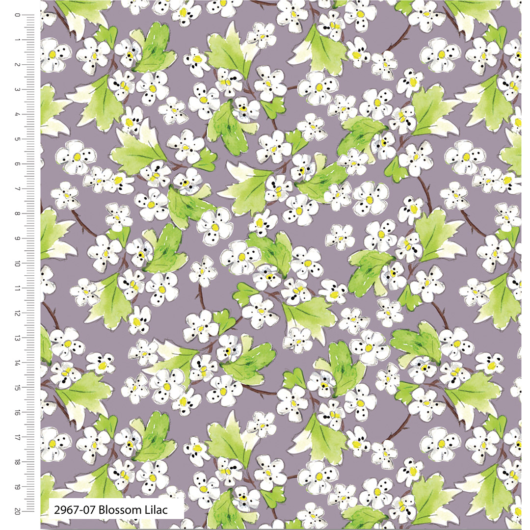 A Country Walk by Debbie Shore - Organic Cotton - 10" pre-cut squares (2966-05) - Image 8