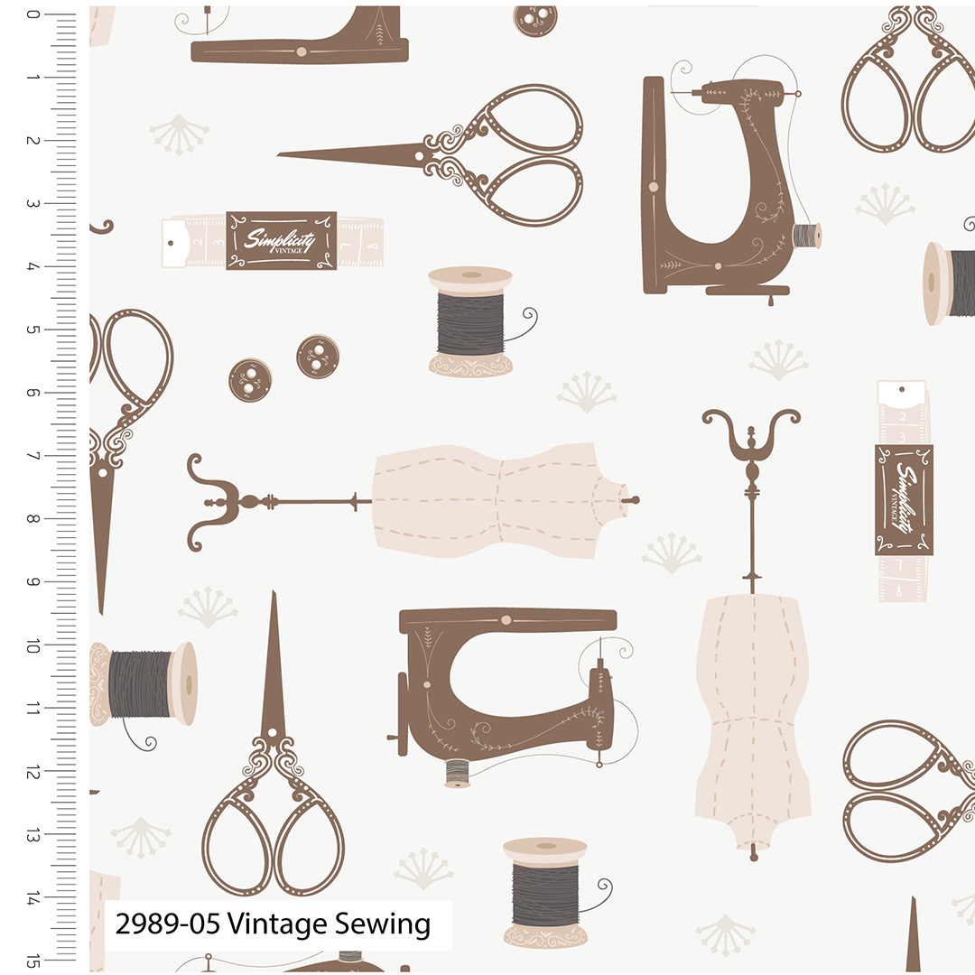 Vintage Sewing - Simplicity - Organic Cotton Prints (2989)
