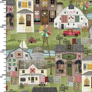 Shop Hop by Beth Albert - 3 Wishes - Digitally Printed Cotton (2169)