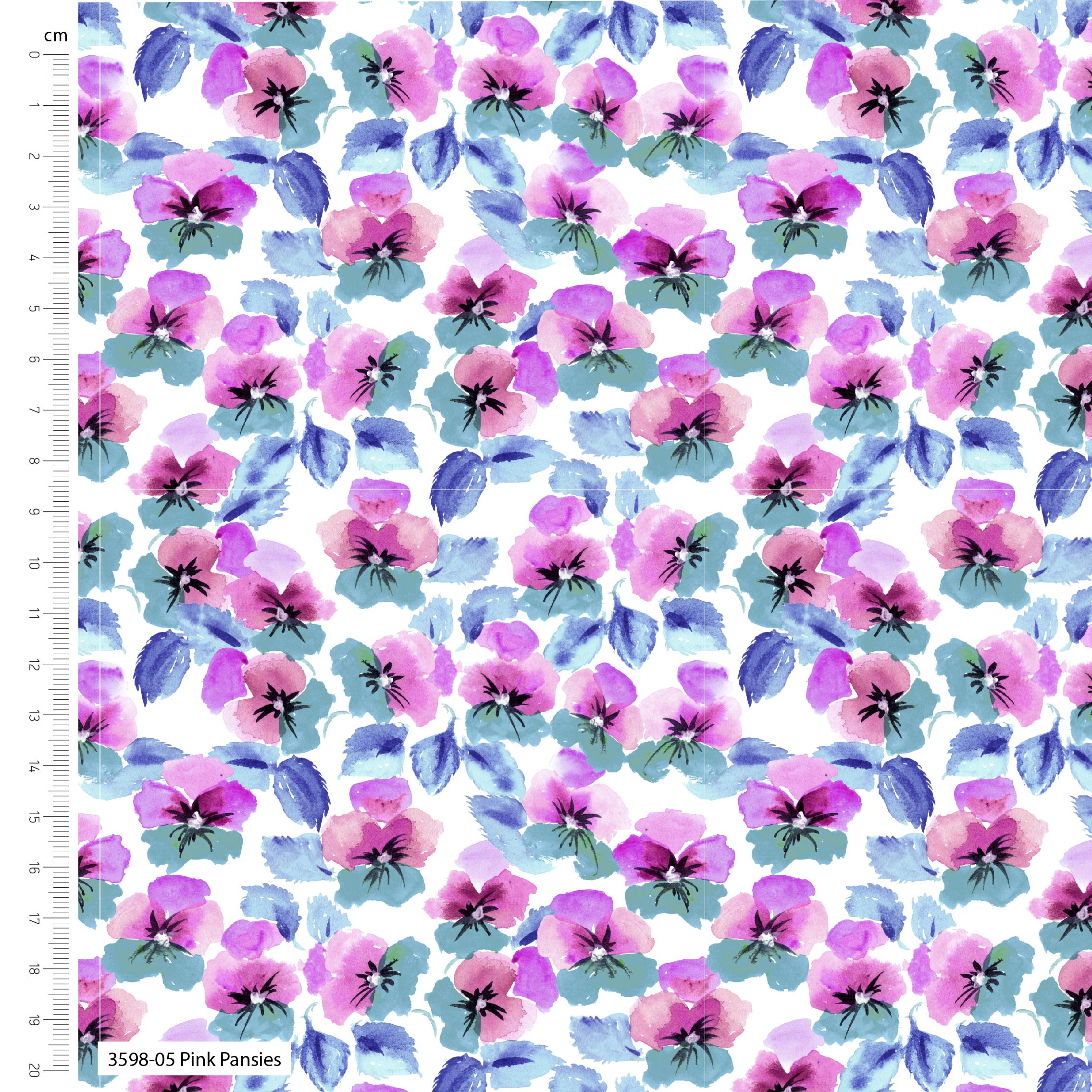 Vivid Watercolours - Make + Believe - Debbie Shore - Organic Cotton Fat Quarters (3597-01) - Image 6