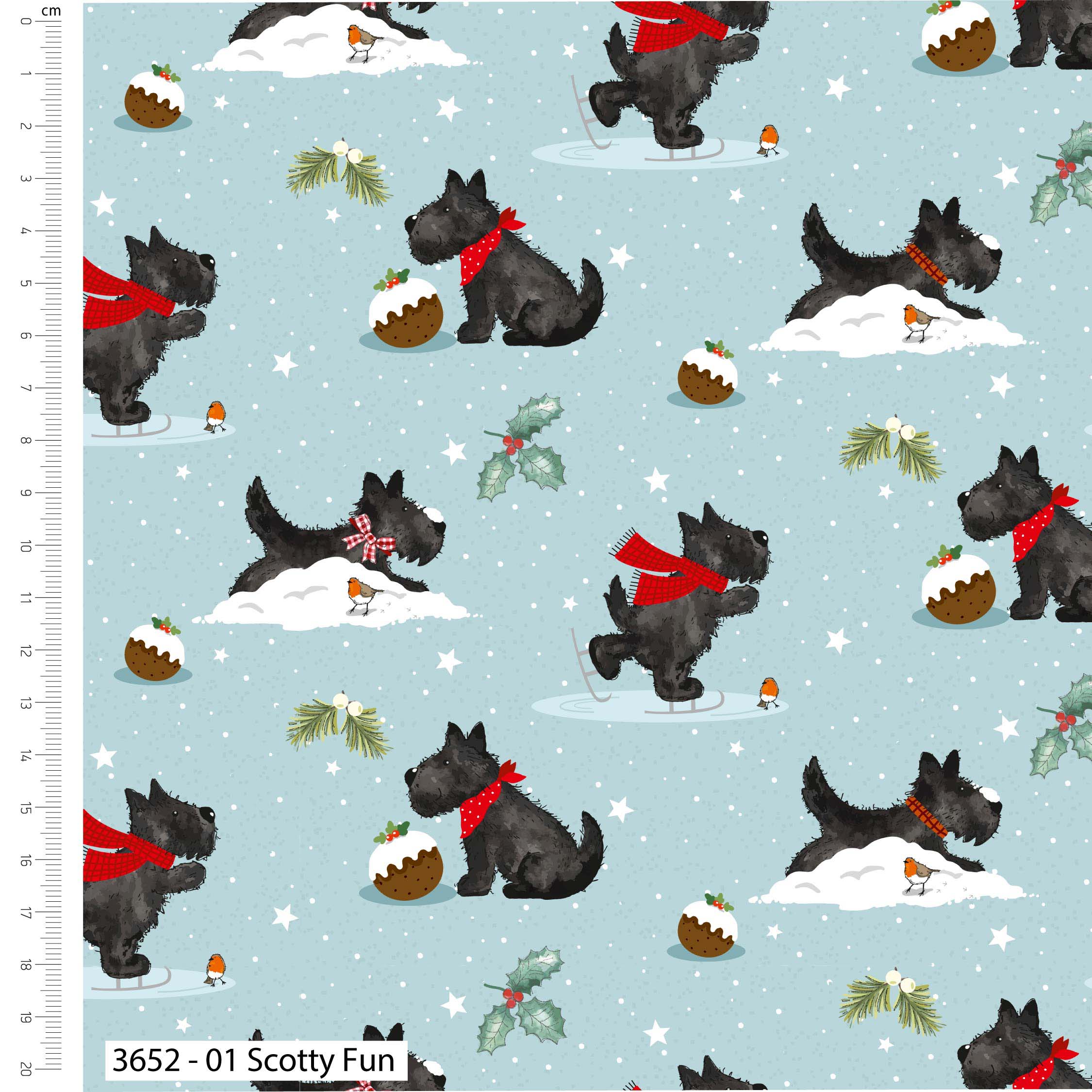 Frosty Paws by Susan Wheeler - Christmas - Fat Quarters (3652-00) - Image 2