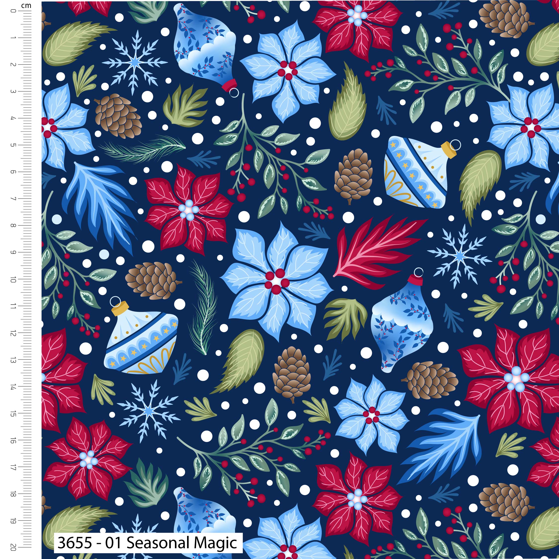 Jewelled Christmas - Craft Cotton Co - Christmas - Fat Quarters (3655-00) - Image 2