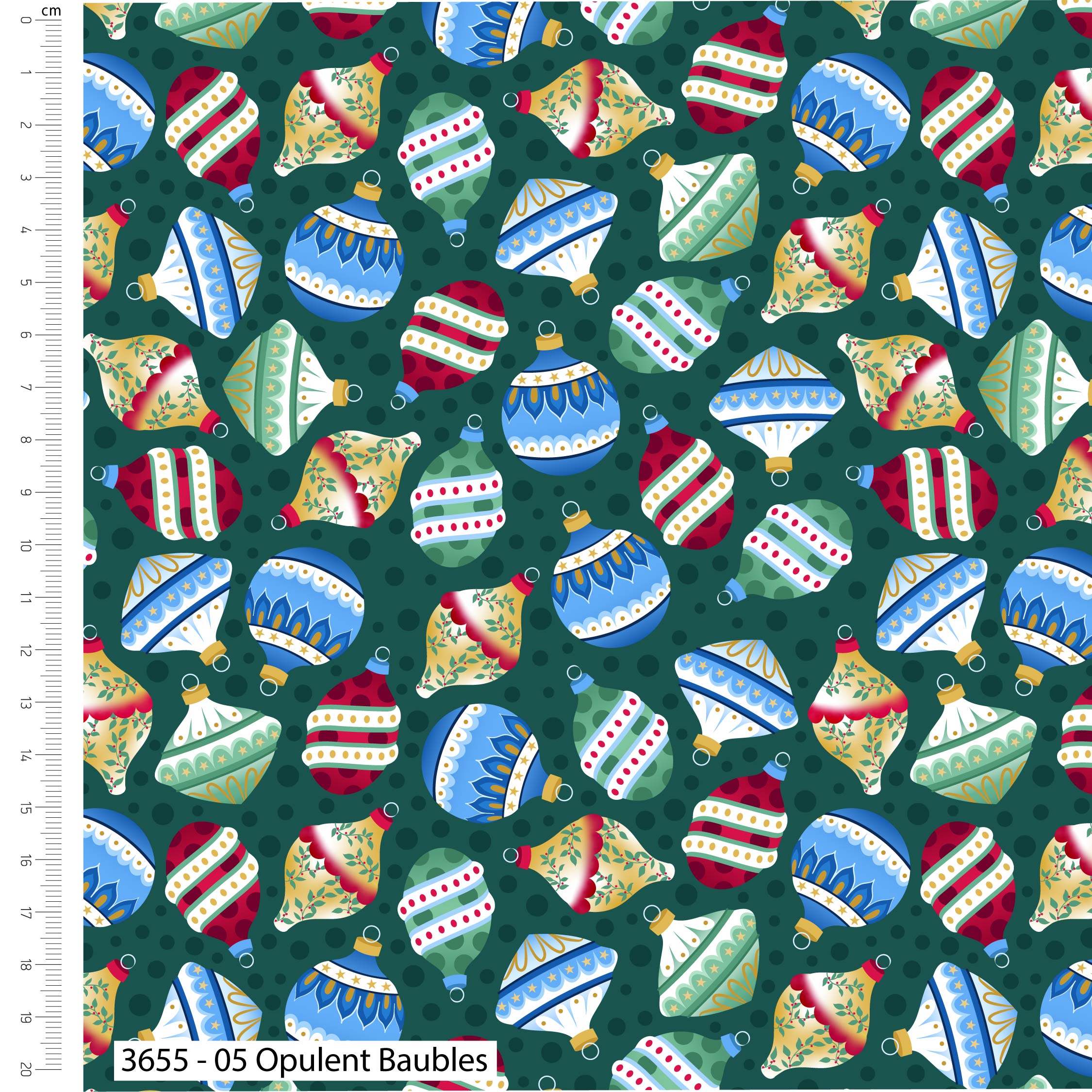 Jewelled Christmas - Craft Cotton Co - Christmas - Fat Quarters (3655-00) - Image 6