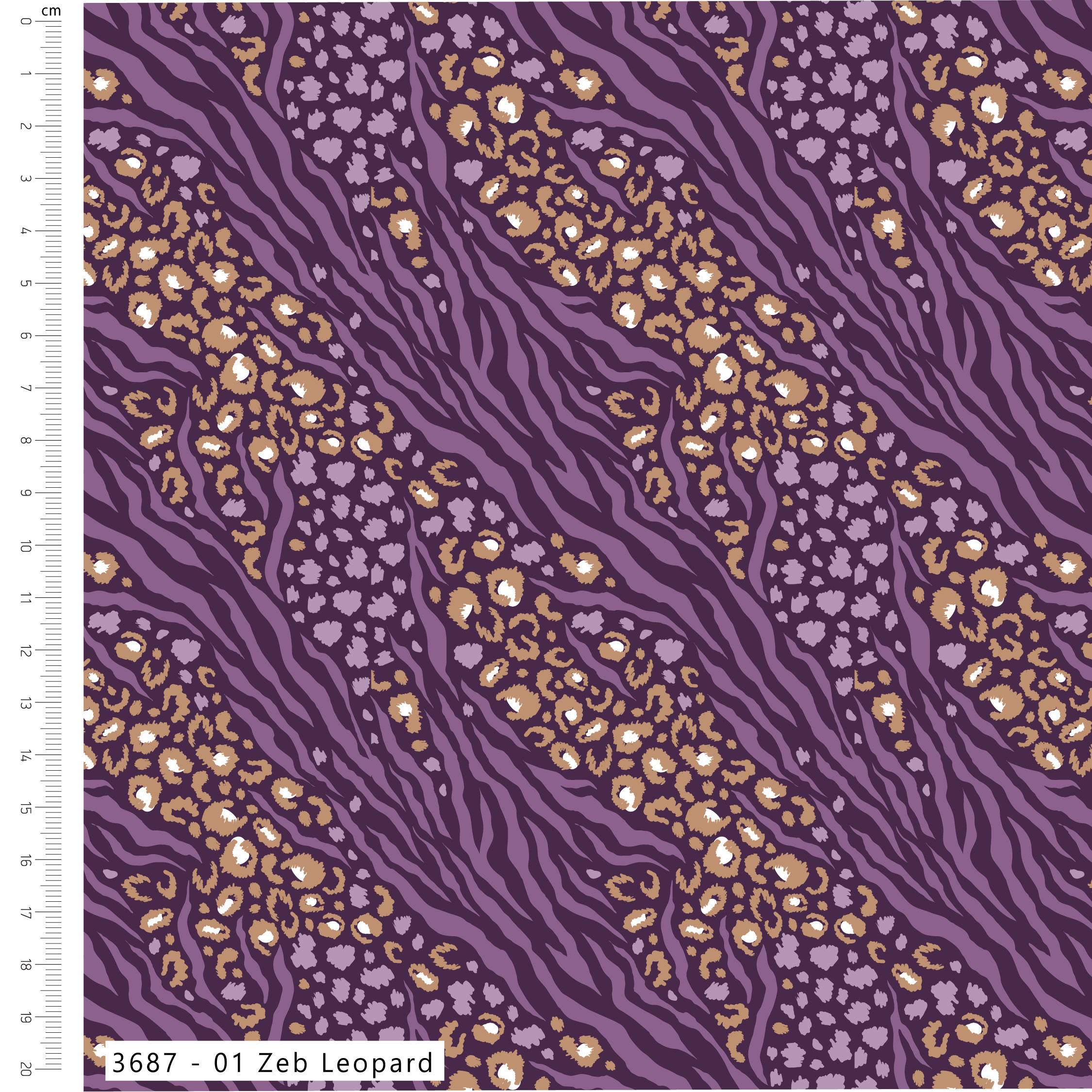 Amethyst Jungle - Cotton Prints (3687)