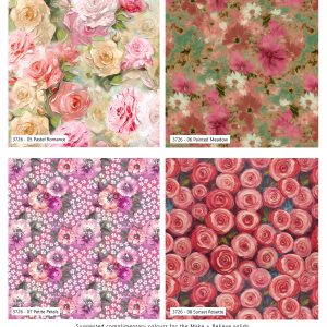 Bloom - Make + Believe - Fat Quarters (3725) - 02 Pastel Romance