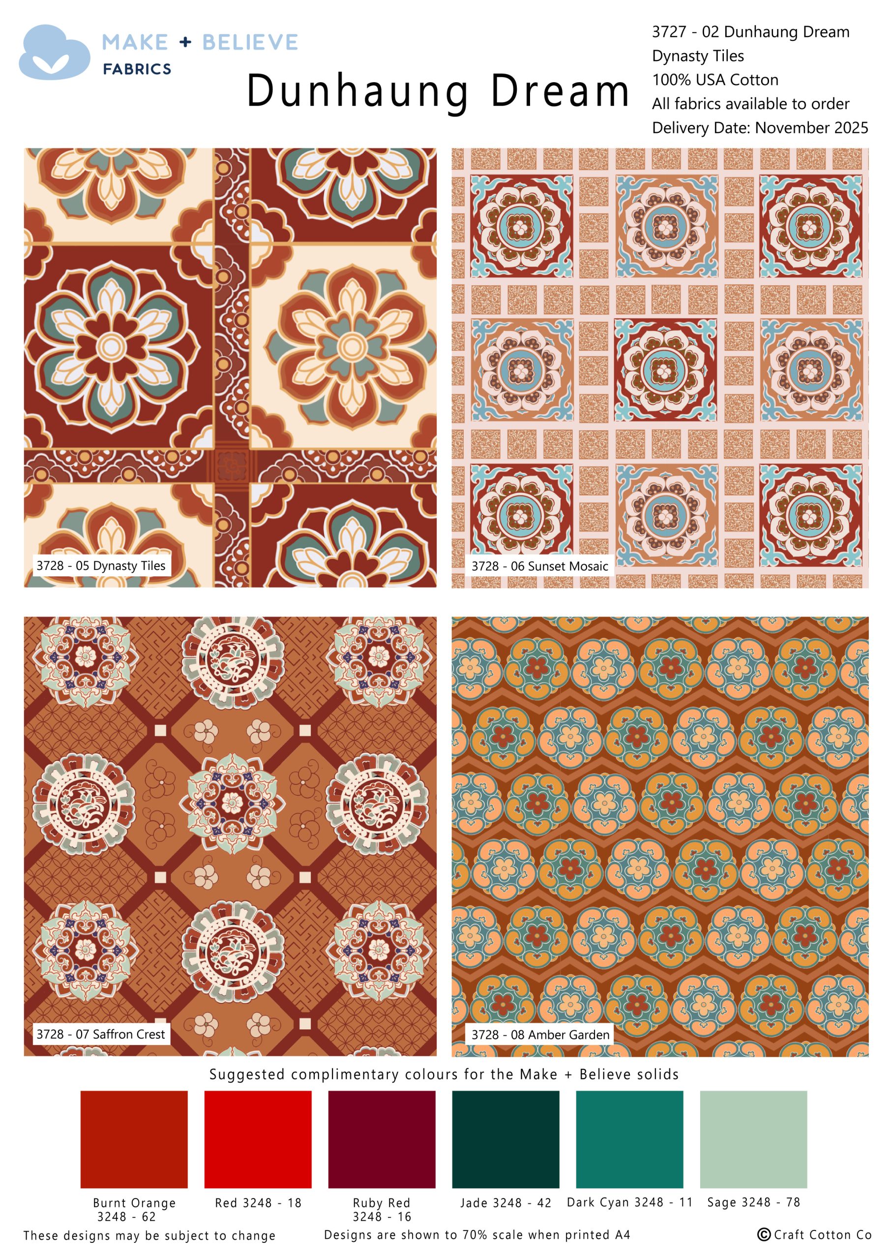 Dunhaung Dream - Make + Believe - Fat Quarters (3727) - Image 2