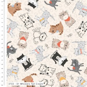 Purrfect Cats by Susan Wheeler - Cotton Prints (3733)