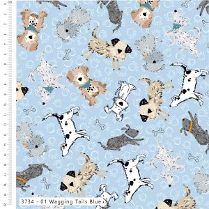 Ruff and Tumble by Susan Wheeler - Cotton Prints (3734)