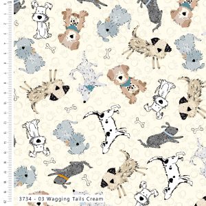 Ruff and Tumble by Susan Wheeler - Cotton Prints (3734)