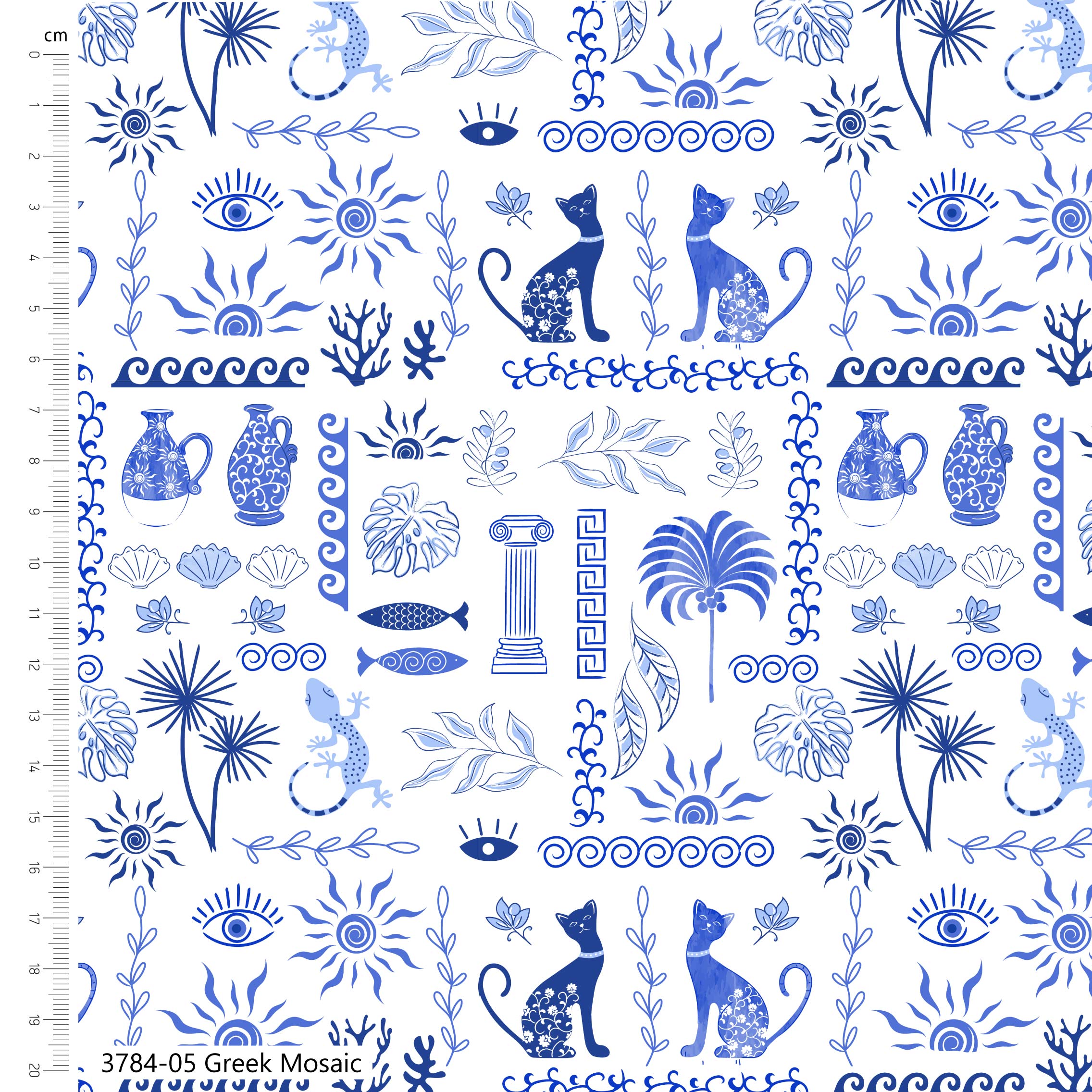 (Pre-order) Grecian Blues - The Craft Cotton Co - Fat Quarters (3747) - Image 12