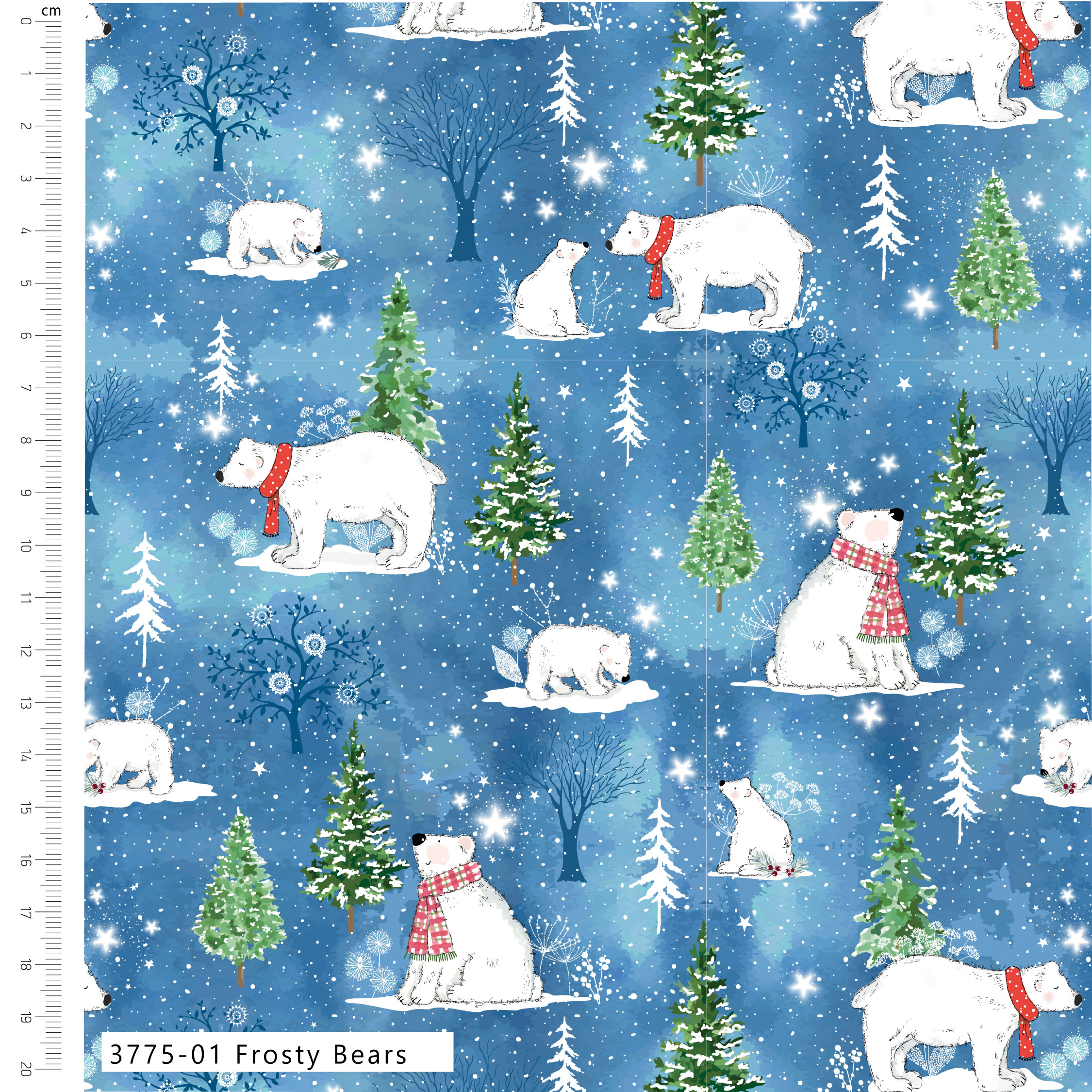 A-Roar-A-Frost by Susan Wheeler - Christmas - Cotton Prints (3775)