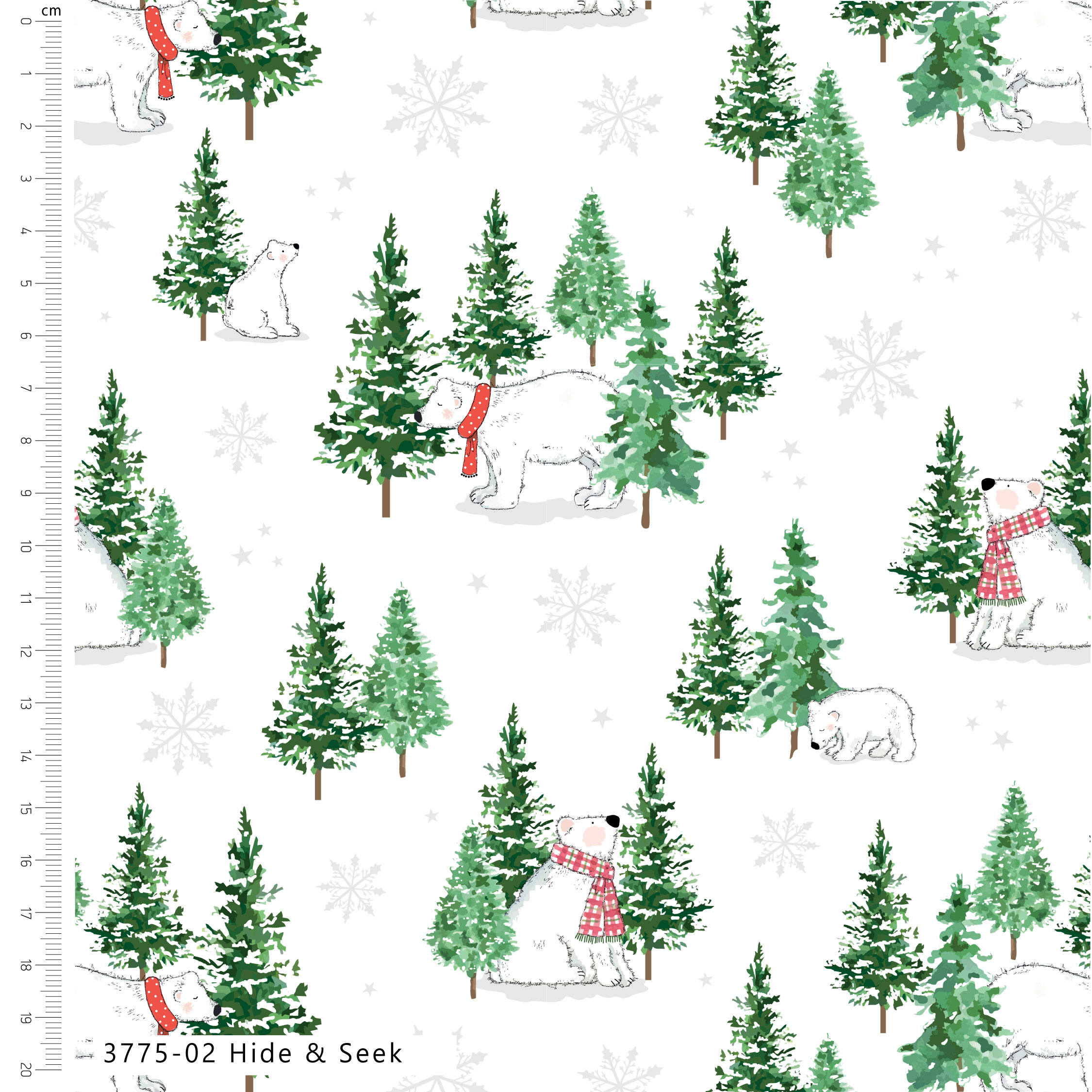 A-Roar-A-Frost by Susan Wheeler - Christmas - Cotton Prints (3775) - Image 2