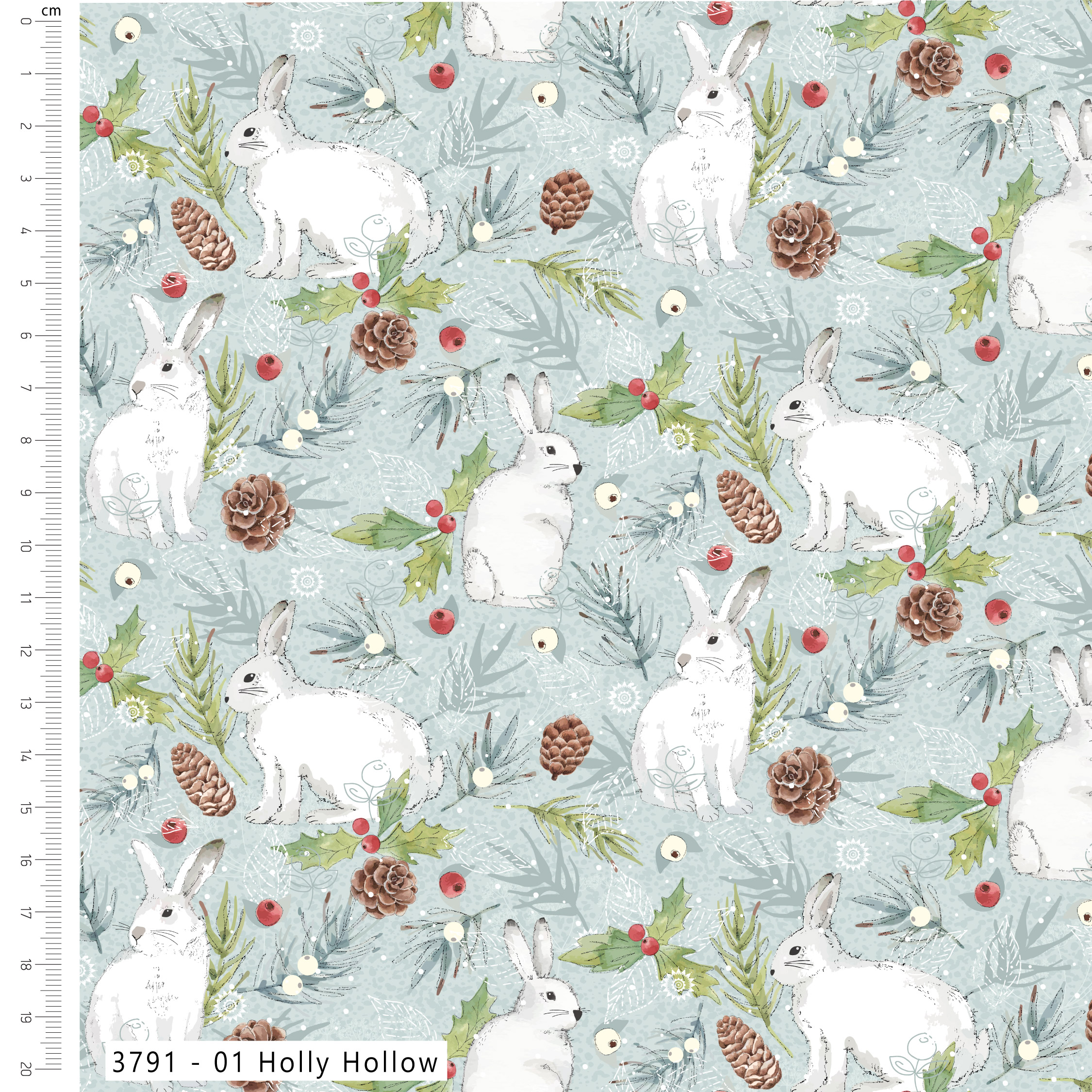 Yuletide Burrow by Susan Wheeler - Christmas - Cotton Prints (3791)