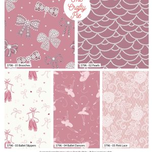 (Pre-order) Bows & Ballet by The Crafty Pie - Fat Quarters (3795-00)