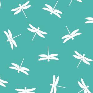 (Pre-order) The Magical Garden - Dragonfly - Sewing Sanctuary - Laminated Coated Cotton Prints (EL1916)