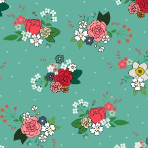 (Pre-order) The Magical Garden - Garden Rose - Sewing Sanctuary - Laminated Coated Cotton Prints (EL1933)