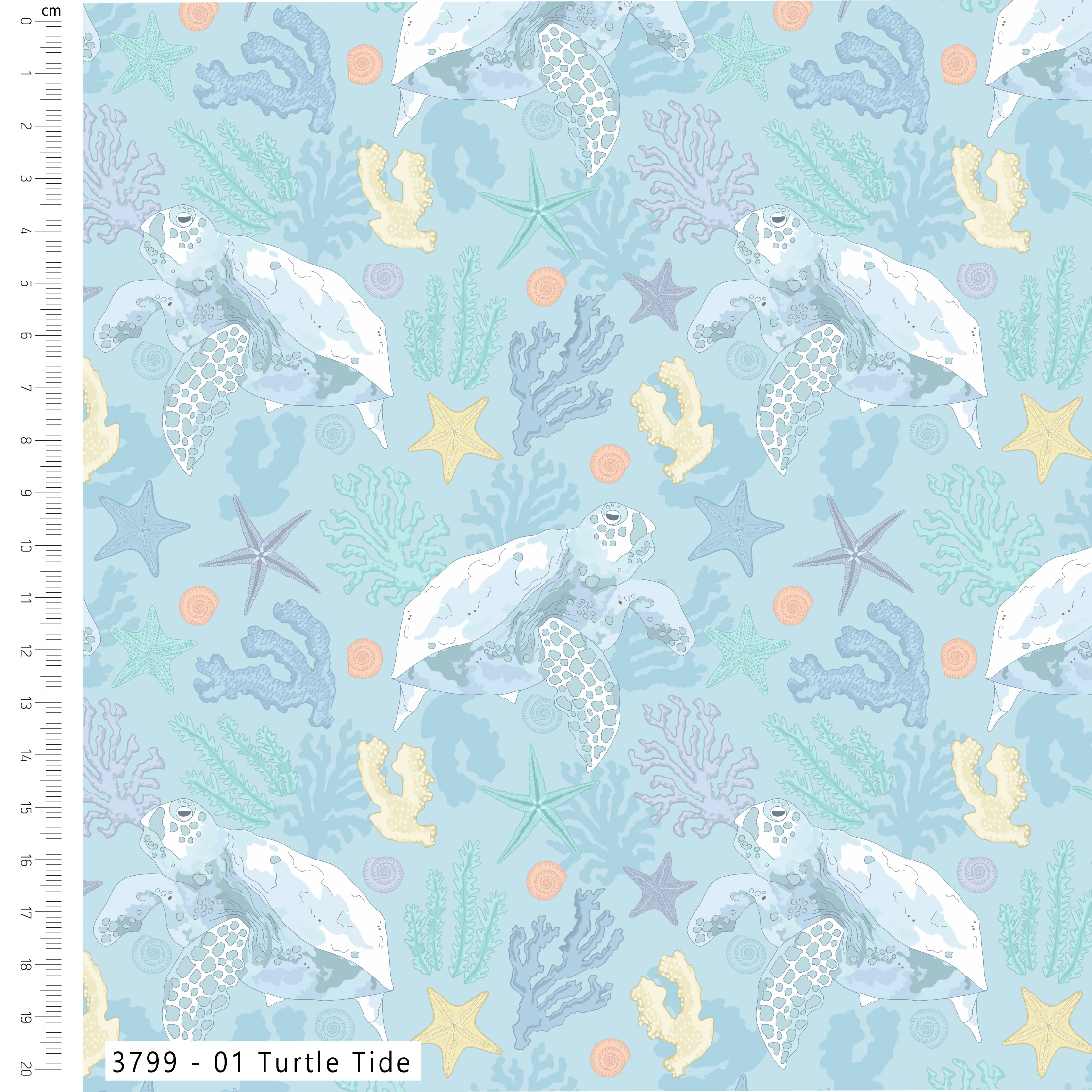 (Pre-order) Hidden Tides by the The Crafty Lass - Fat Quarters (3798-00) - Image 3