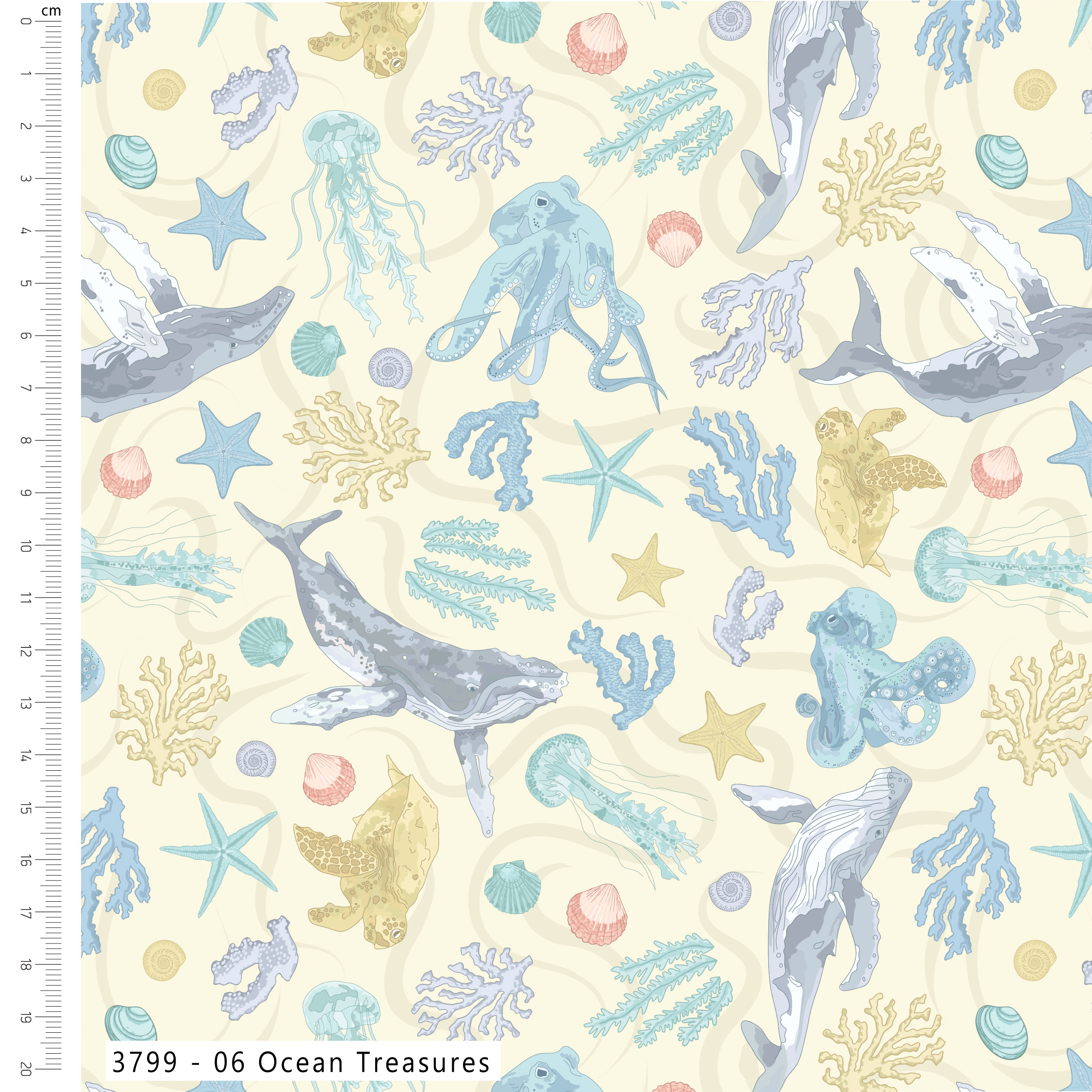 (Pre-order) Hidden Tides by the The Crafty Lass - Fat Quarters (3798-00) - Image 8