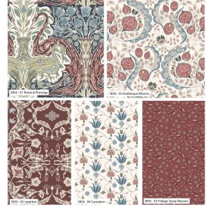 (Pre-order) De Morgan's Eastern Garden - William De Morgan - The V&A - Organic Fat Quarters (3855)