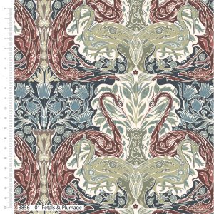 (Pre-order) De Morgan's Eastern Garden - William De Morgan - The V & A - Organic Cotton Prints (3856)