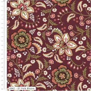 Folklore Bloom by Kimberley Hind - Viscose Prints (3842)