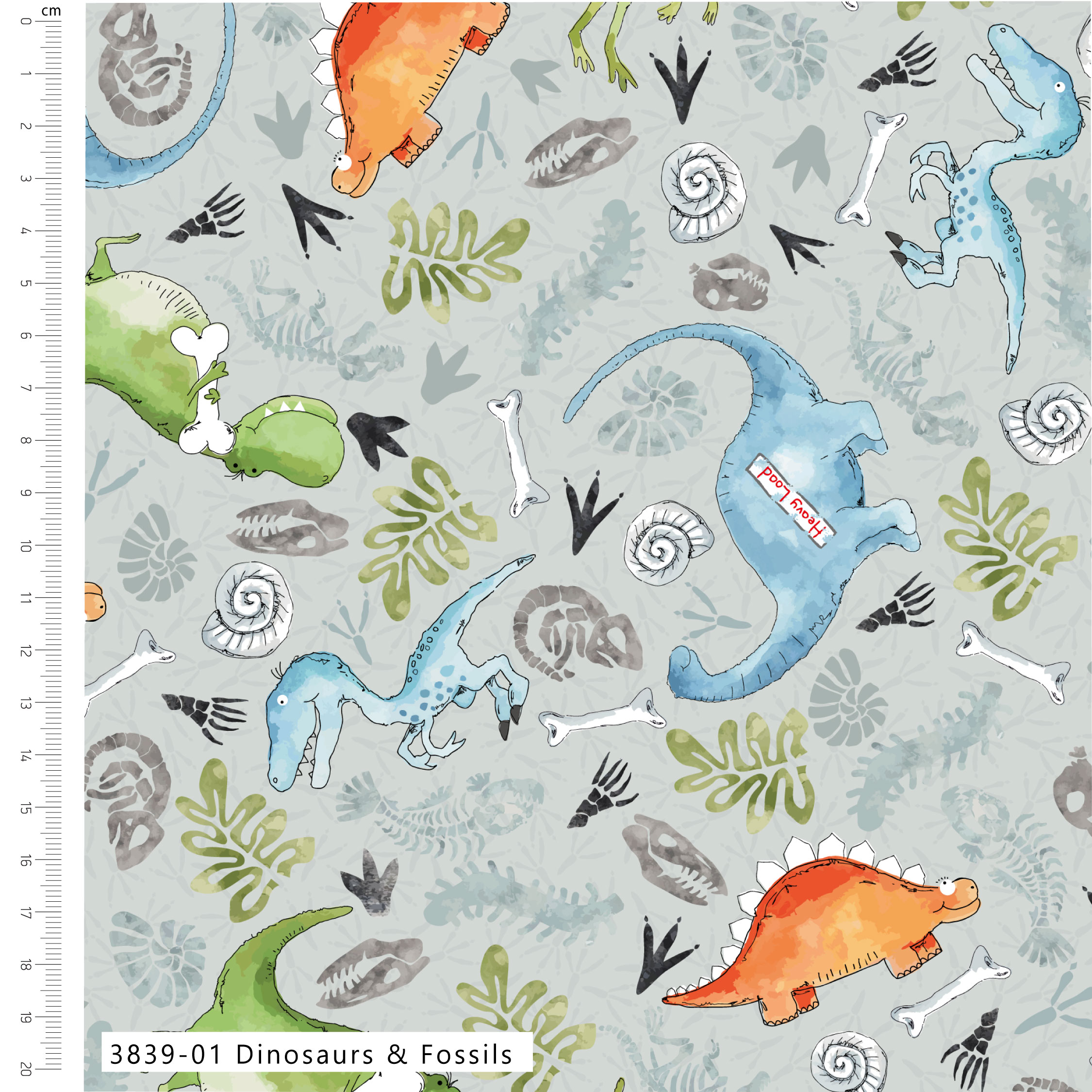 (Pre-order) Little Dinosaurs by Susan Wheeler - Cotton Prints (3839)