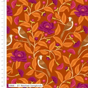 (Pre-order) Golden Aviary - The Craft Cotton Co - Cotton Prints (3866)