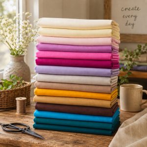 Make + Believe Organic Premium Solid Cotton Bundle - 60 metres (3248-24)