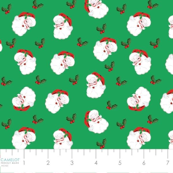 Santa Social Club - Camelot - Christmas Cotton Prints (190101) - Image 2