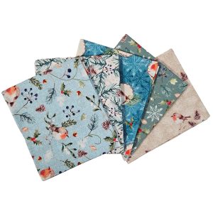 Feathered Foliage by Susan Wheeler - Christmas - Fat Quarters (3651-00)