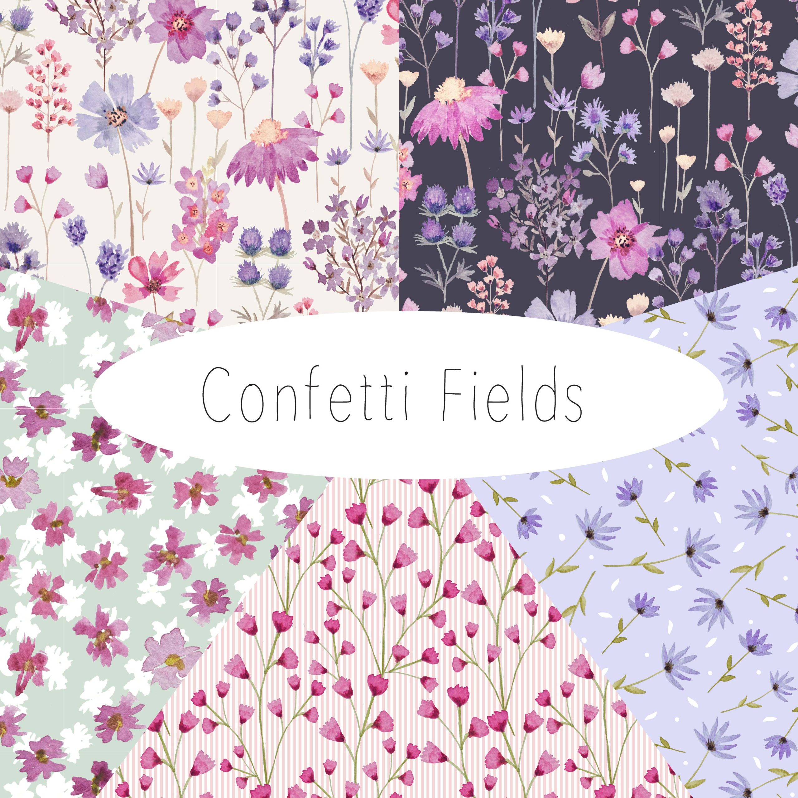 (Pre-order) Confetti Fields - The Craft Cotton Co - Cotton Prints (3898)