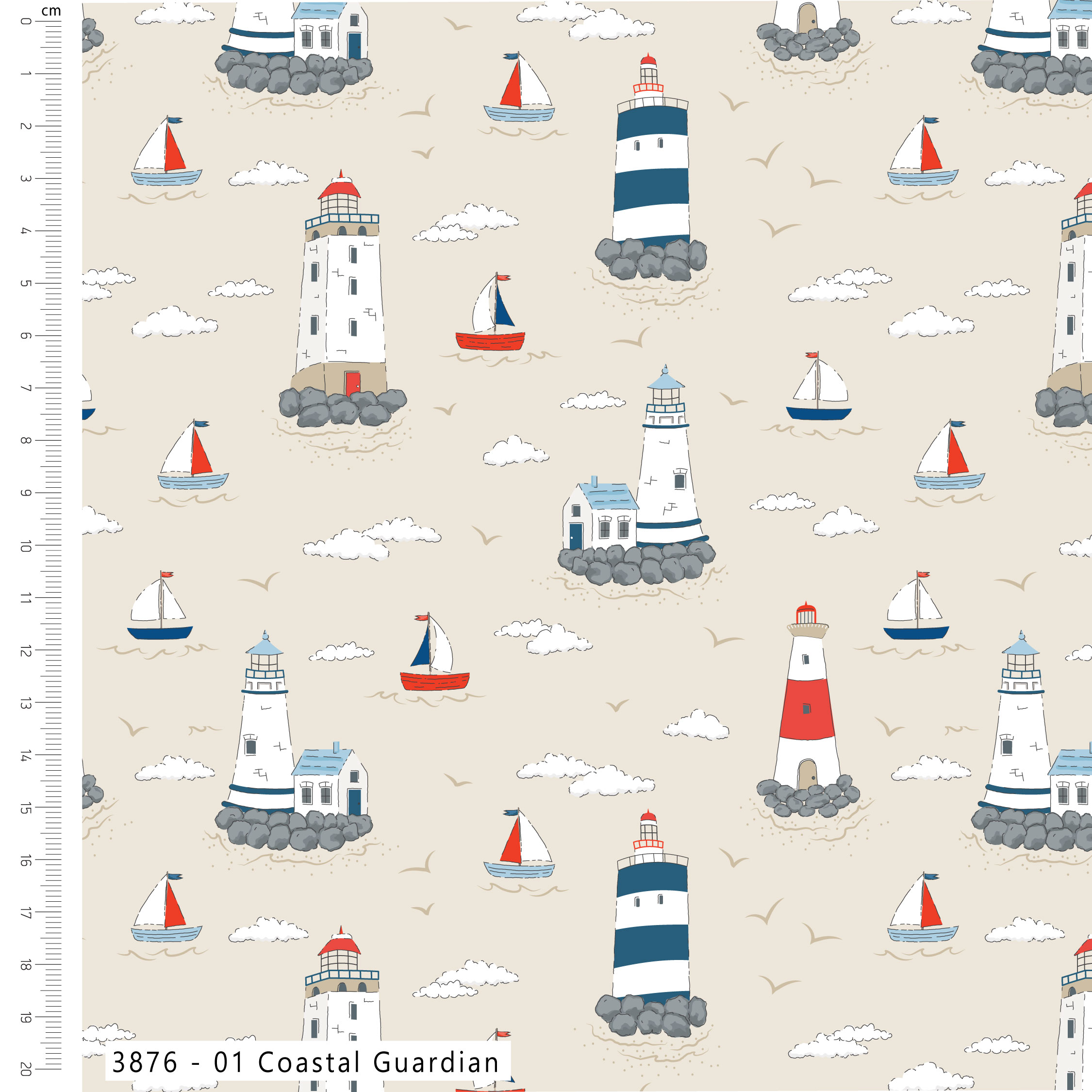 (Pre-order) Harbour Holidays - Craft Cotton Co - Cotton Prints (3876) - Image 2